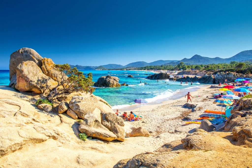 Spiaggia-di-santa-giusta,-costa-rei