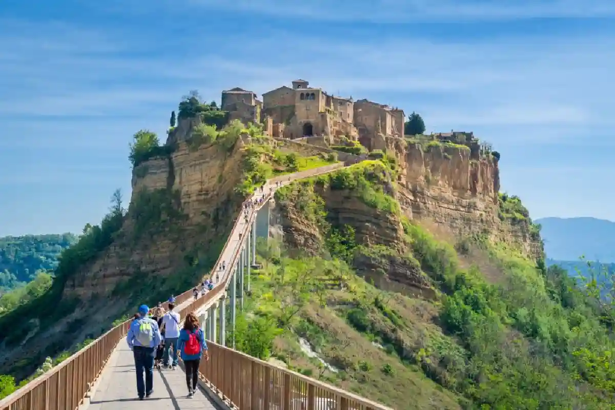 ponte per raggiungere Civita di Bagnoregio