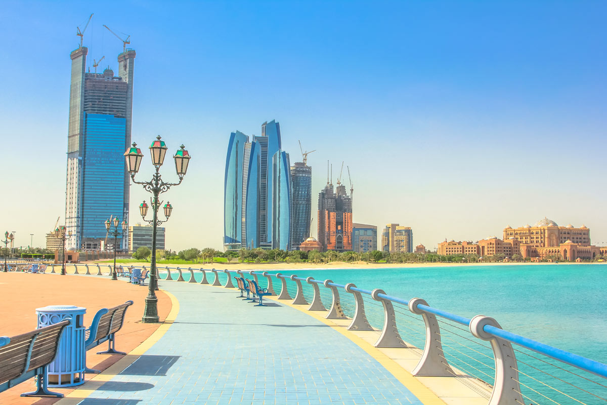 la corniche di Abu Dhabi