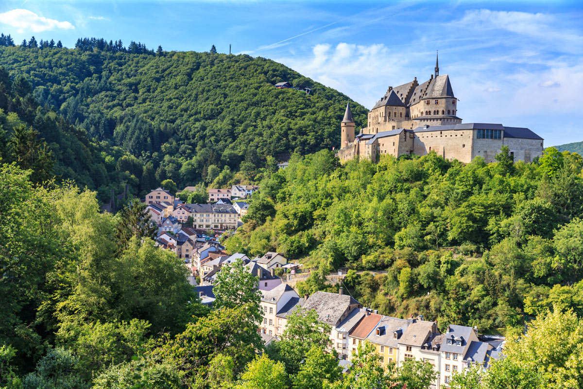 castello di vianden in Lussemburgo