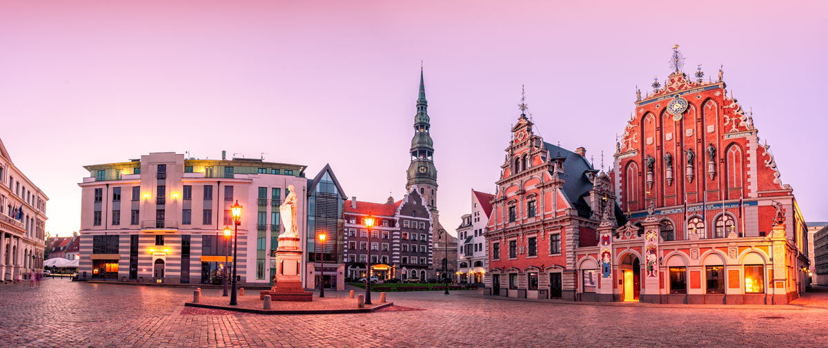 piazza del municipio di riga