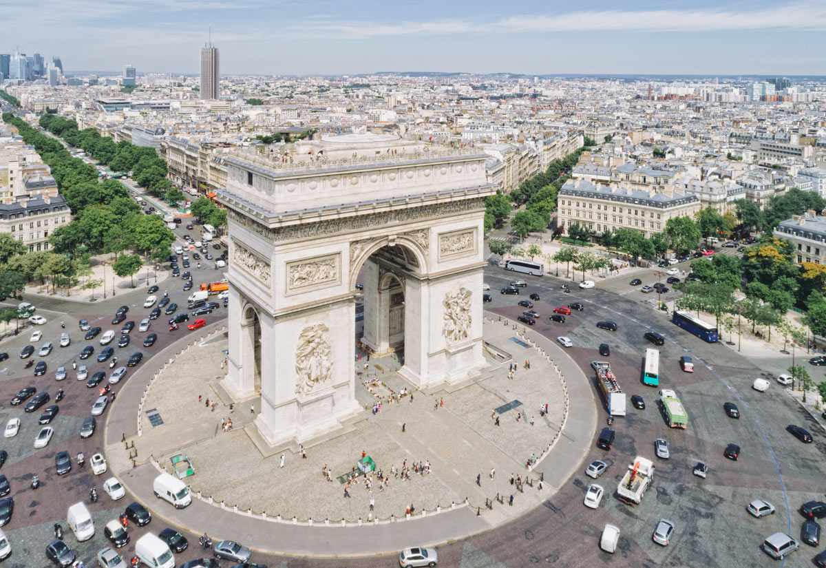 L'Arco di Trionfo a parigi