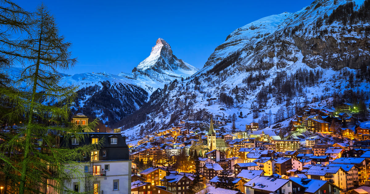 le montagne di zermatt in svizzera