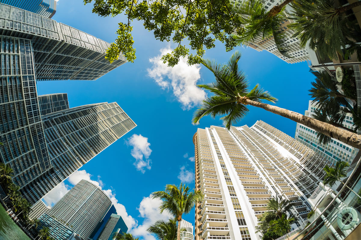 quartiere di downtown a miami