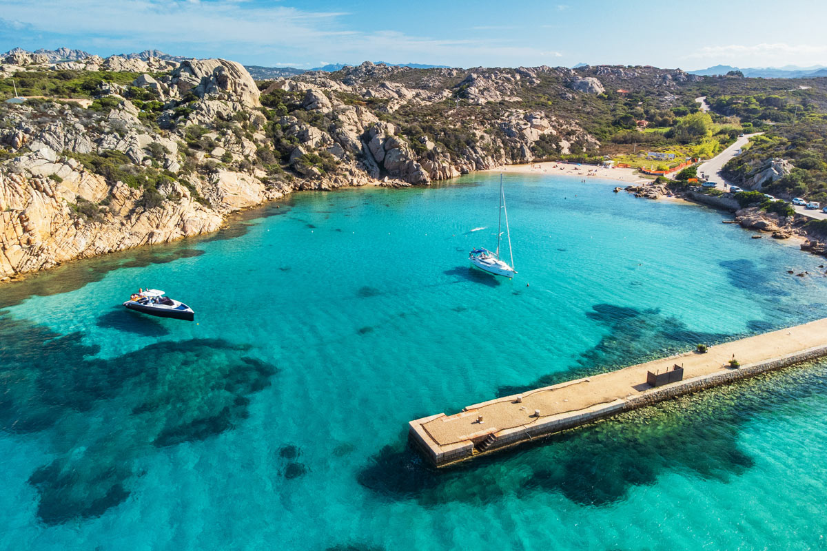 spiaggia sull'isola di Maddalena