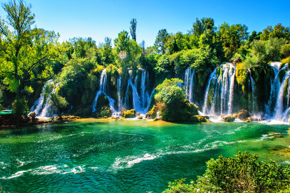 cascate di Kravice in Bosnia
