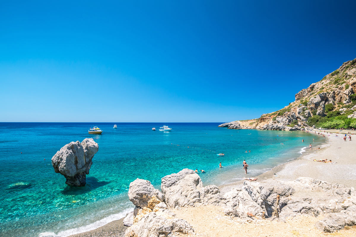 spiaggia di Creta, isola in Europa