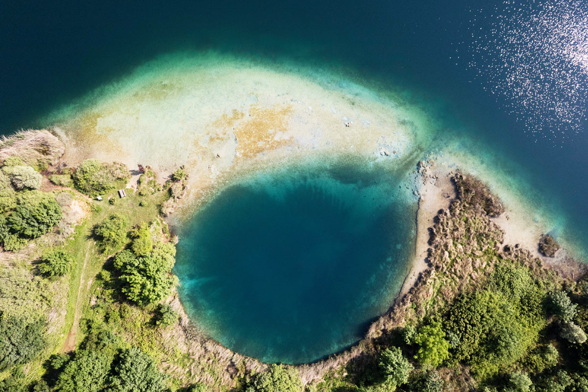 lago dell'accesa visto dall'alto