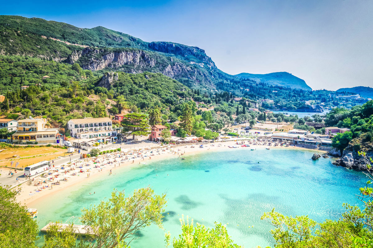 spiaggia di Paleokastritsa