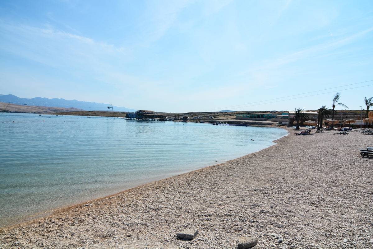 spiaggia di zrce, isola di Pag