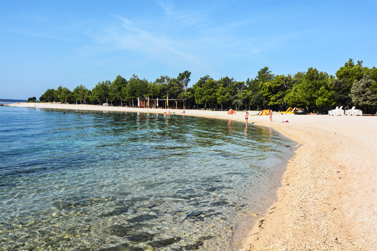 spiaggia di simuni, isola di Pag