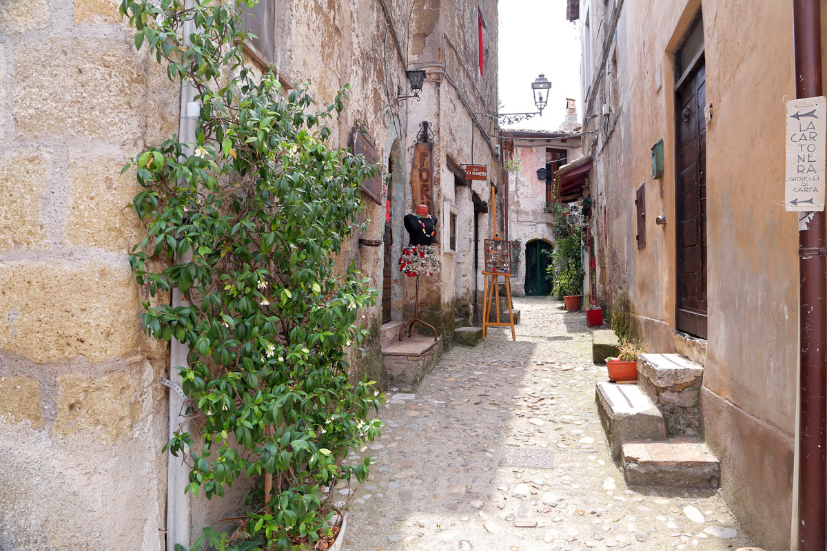 centro storico di Calcata, Lazio