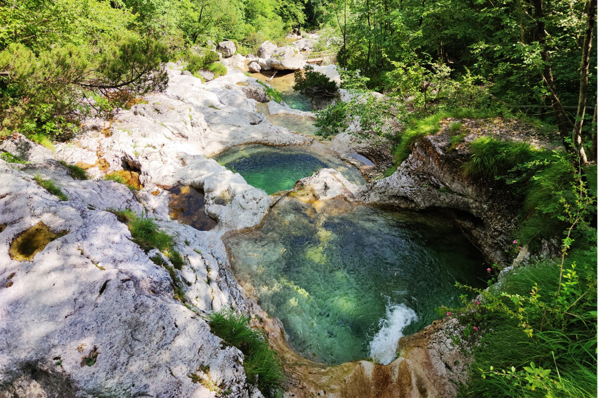 cascate del mis nelle dolomiti