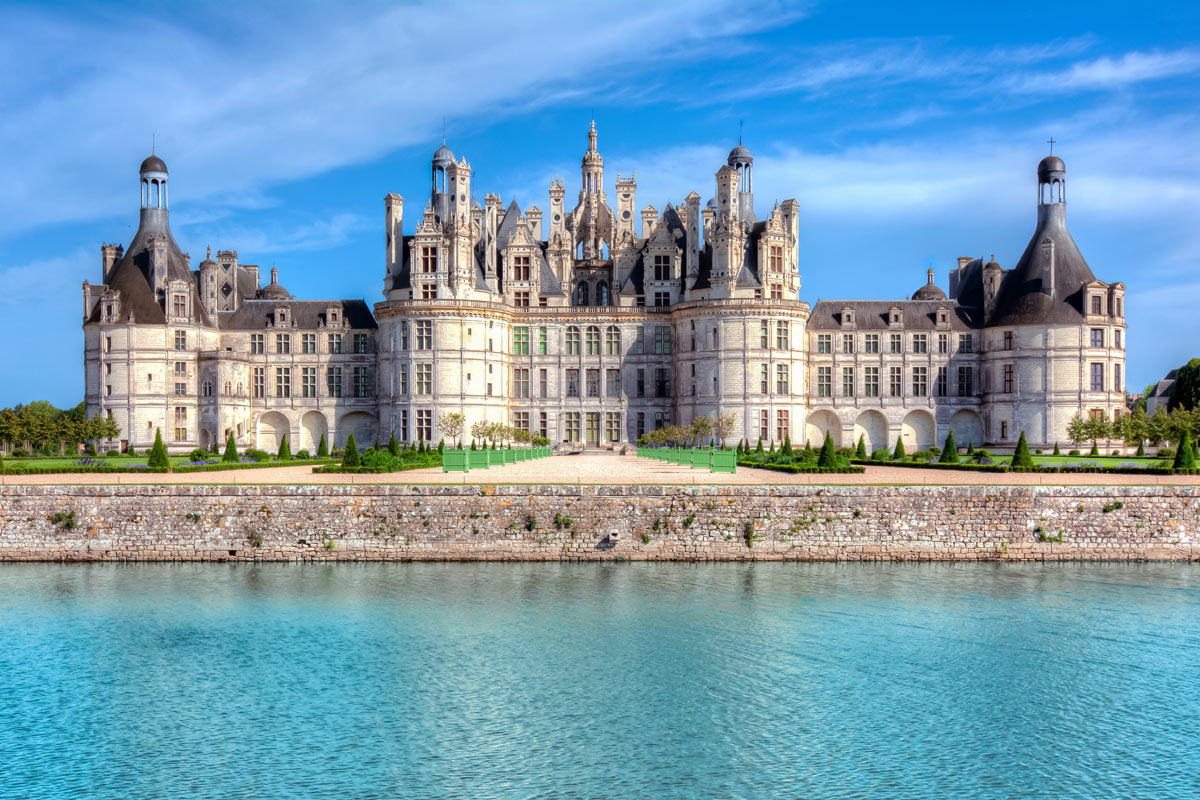 castello di Chambord nella valle della Loira, Francia