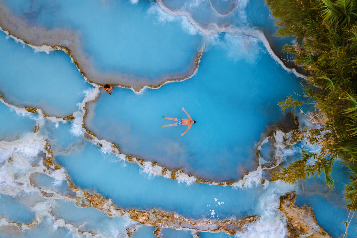 terme libere di Saturnia in Toscana