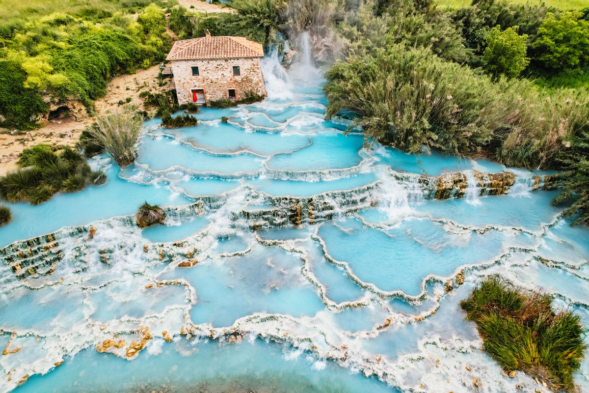 terme libere di Saturnia in Toscana