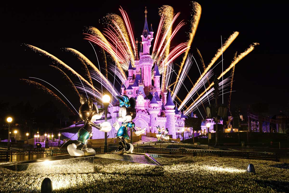 fuochi d'artificio a Disneyland Paris
