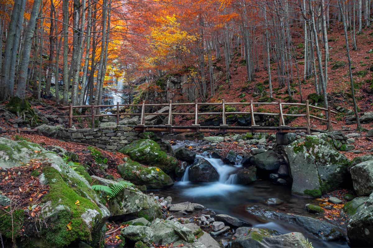 cascate del dardagna in autunno