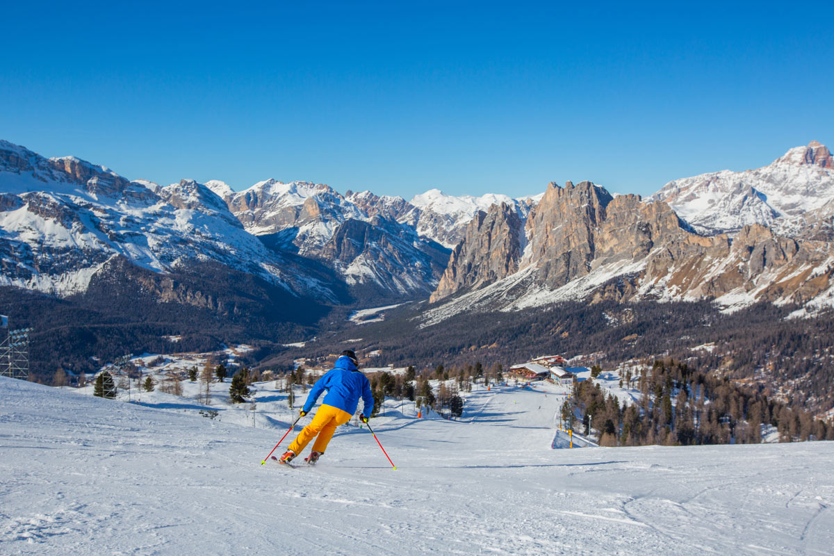 pista da sci a Cortina d'Ampezzo