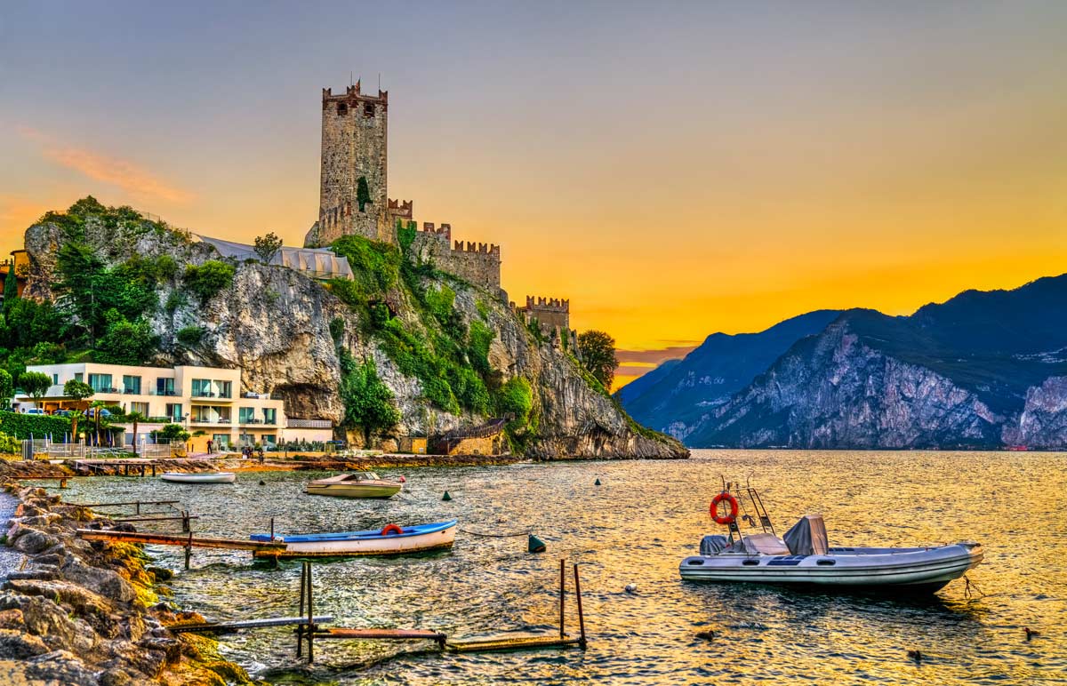 Castello Scaligero a Malcesine in veneto