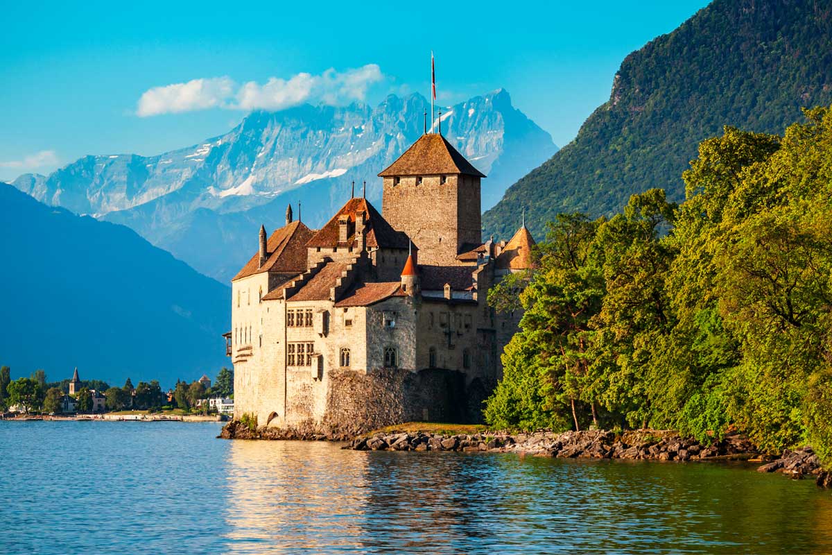 castello di chillon, lago di Ginevra