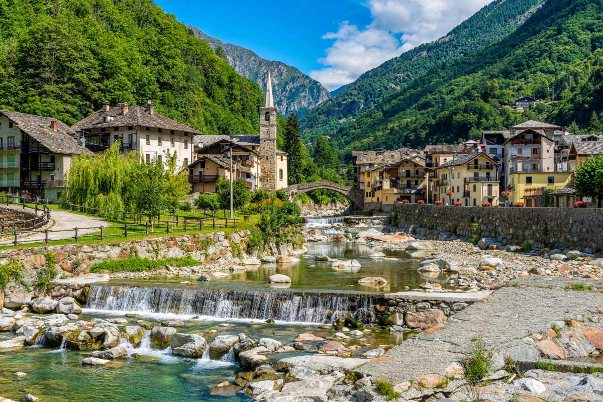 borgo di Fontainemore in Valle d'Aosta