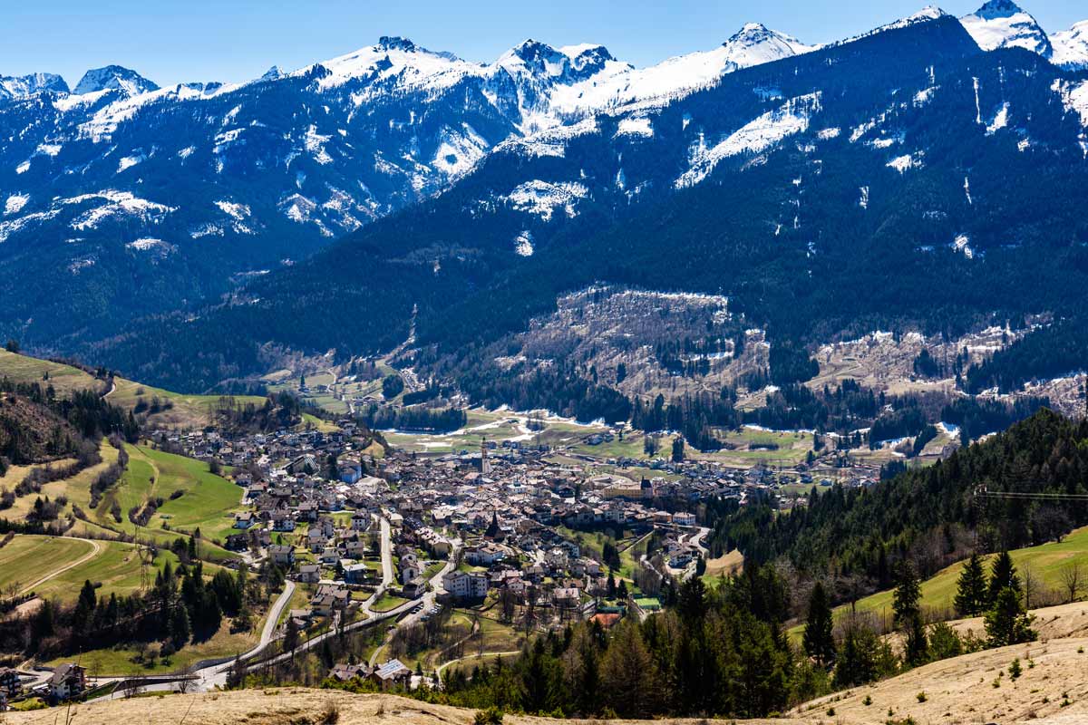 Tesero nella val di Fiemme