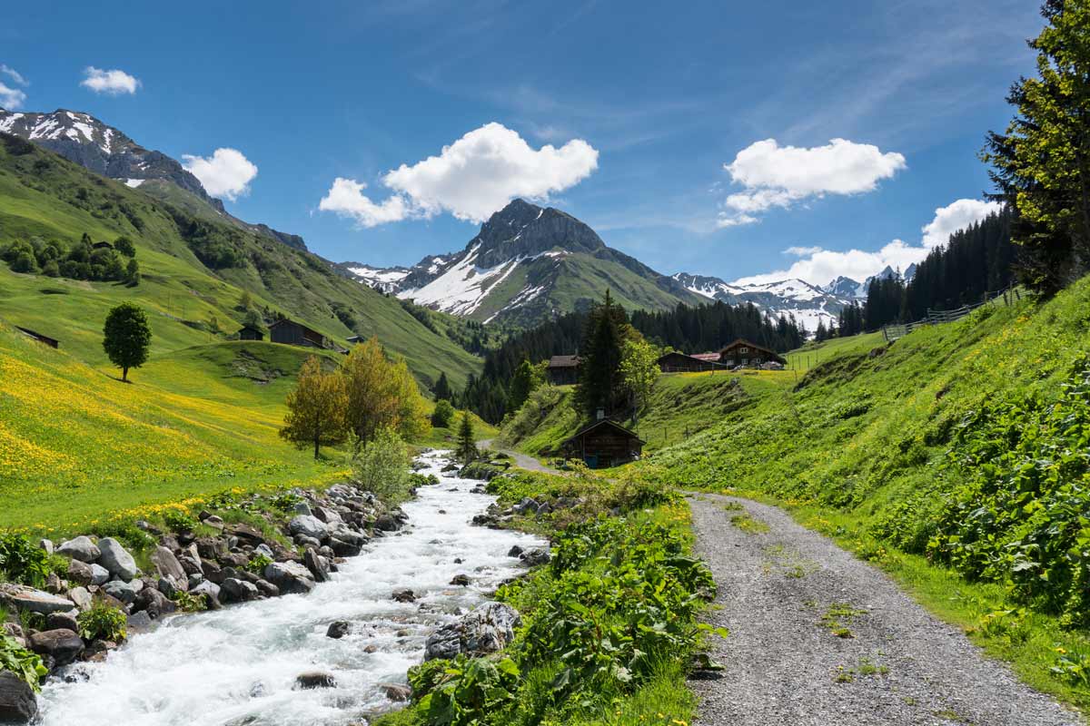 sentiero a Davos