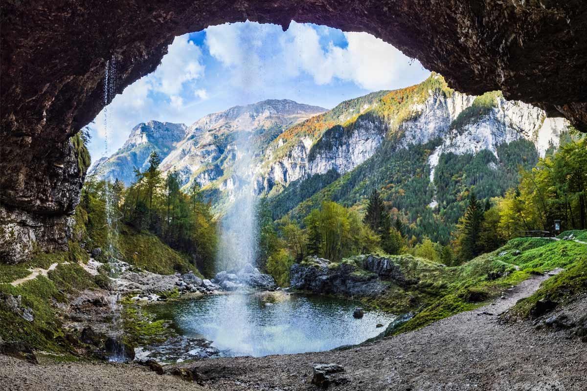 cascata a Chiusaforte