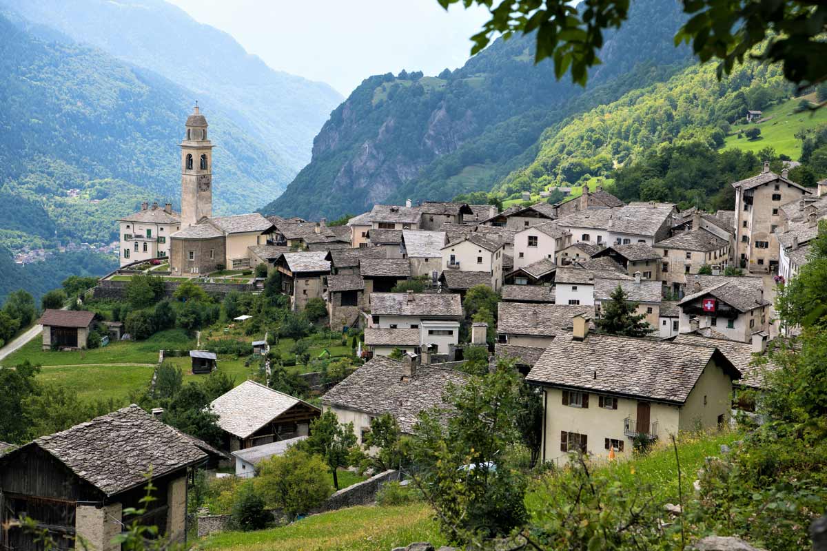 borgo di Soglio in Svizzera