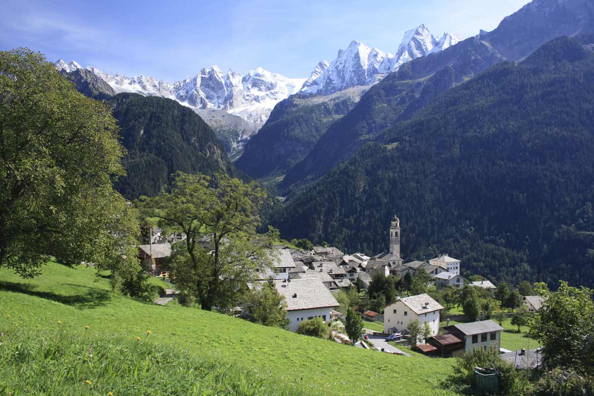 borgo di Soglio in Svizzera