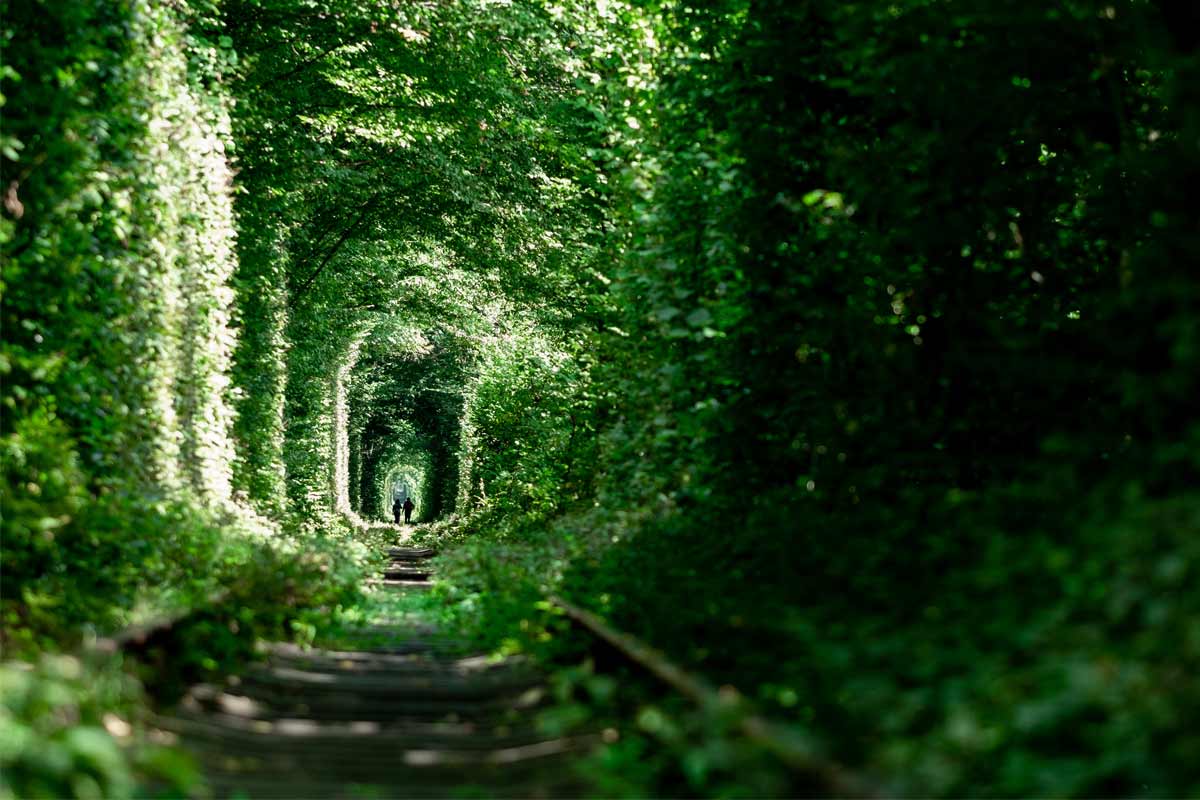 tunnel dell'amore in Ucraina