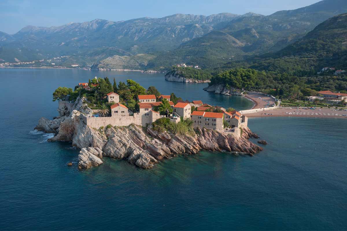 isola di Santo Stefano in Montenegro