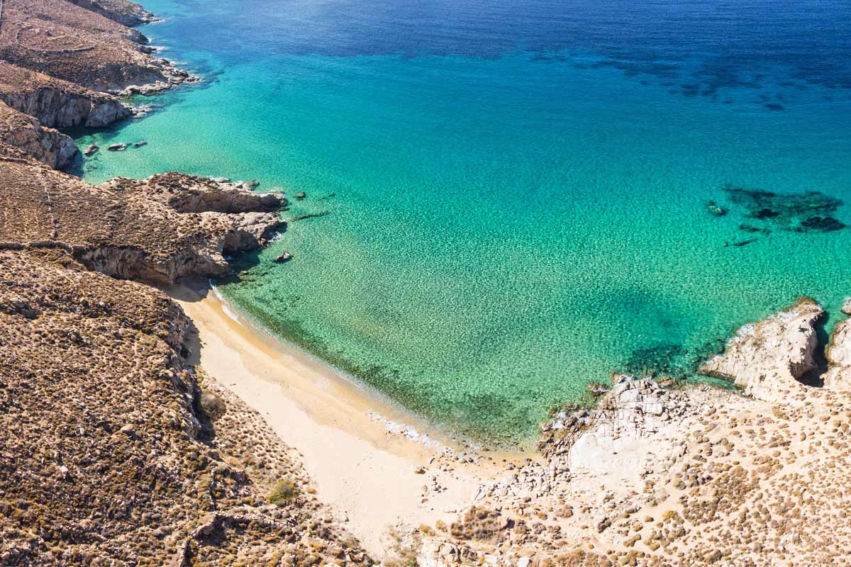 spiaggia Kalo Ambeli a Serifos