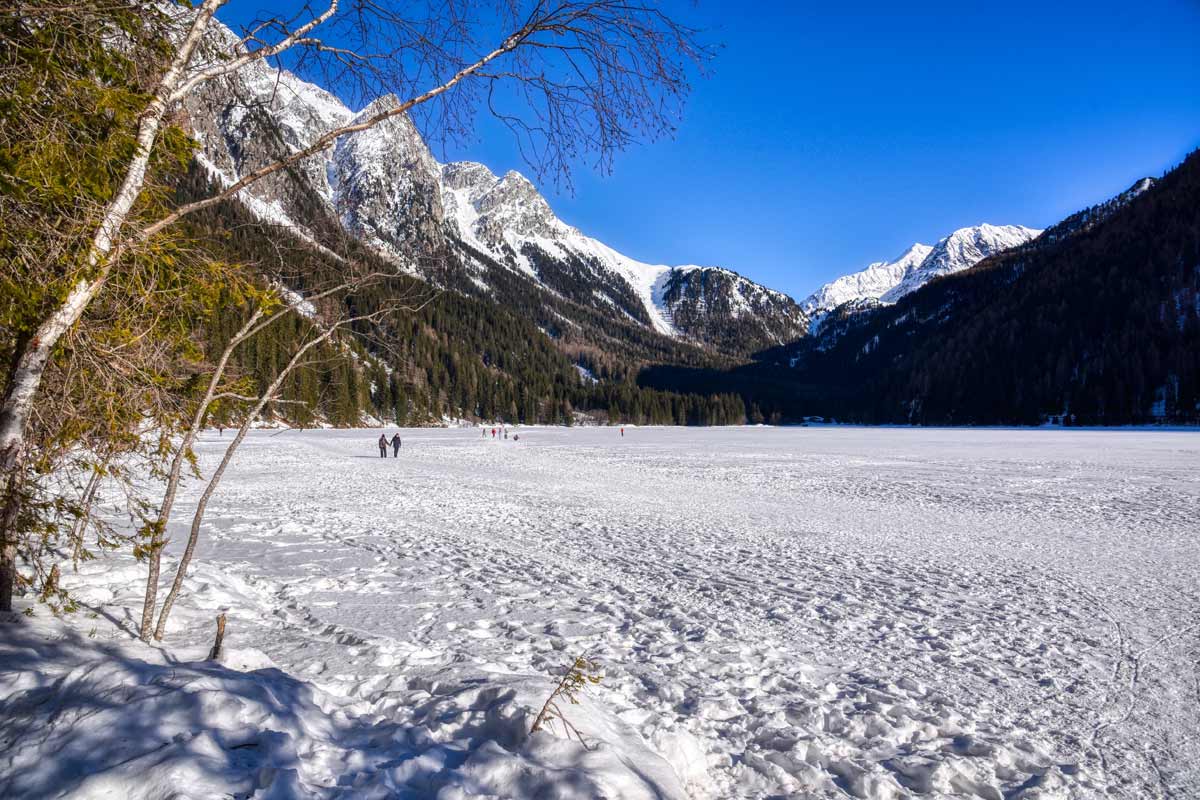 lago di anterselva ghiacciato