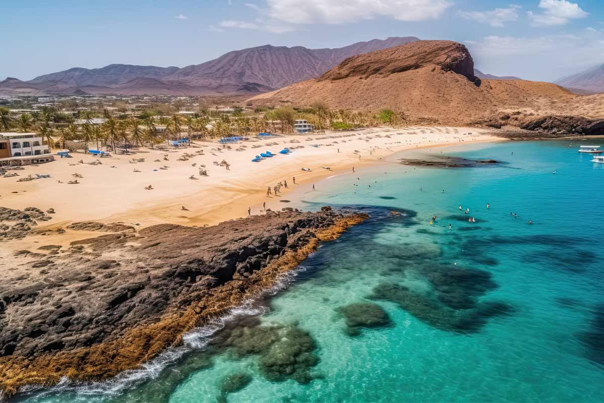 baia di Tarrafal sull'isola di Santiago