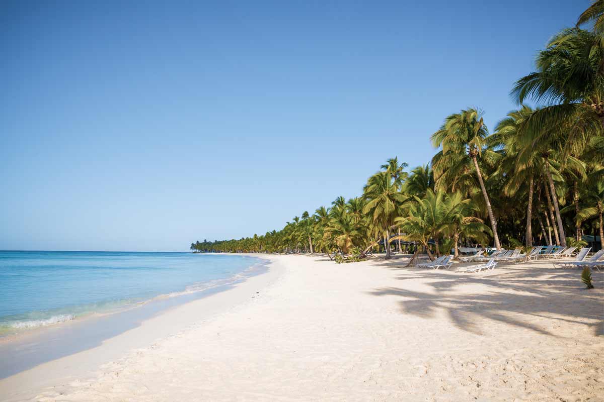 spiaggia sull'isola di Saona