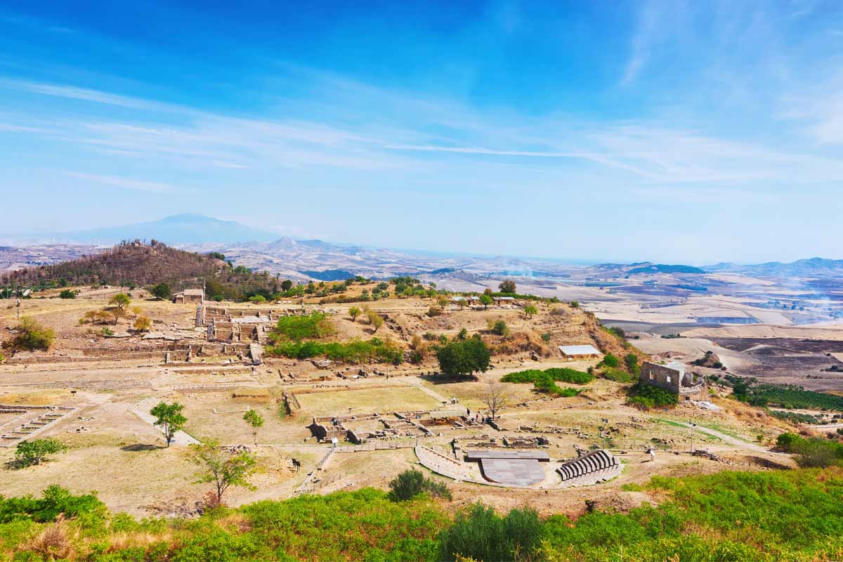 antica Morgantica ad Aidone in Sicilia