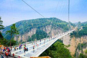 ponte di vetro di Zhangjiajie