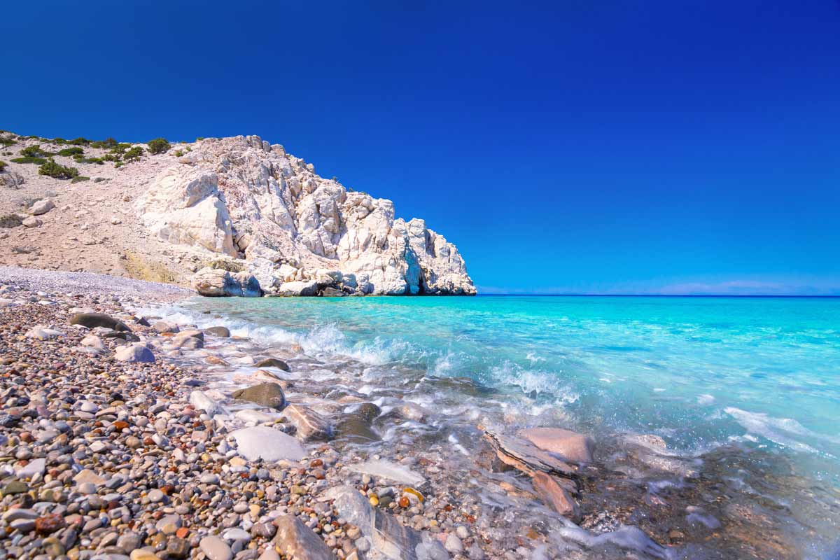 spiaggia di Potamos sull'isola di Gavdos