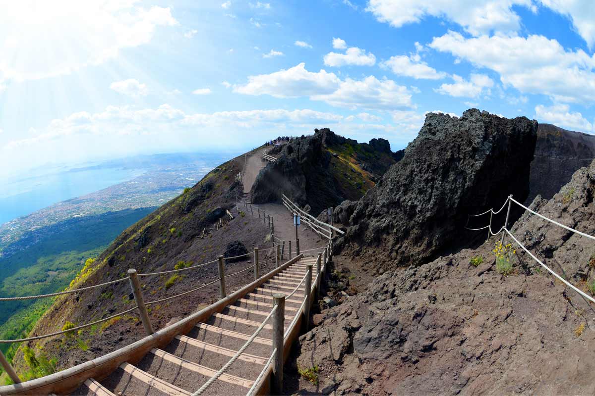 percorso di trekking sul Vesuvio