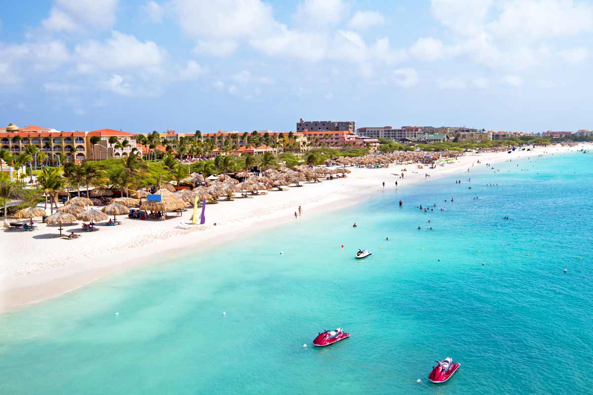 isola di Aruba nei Caraibi