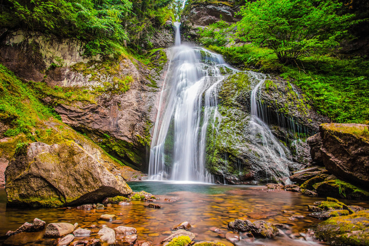 cascata di Cavalese in Trentino