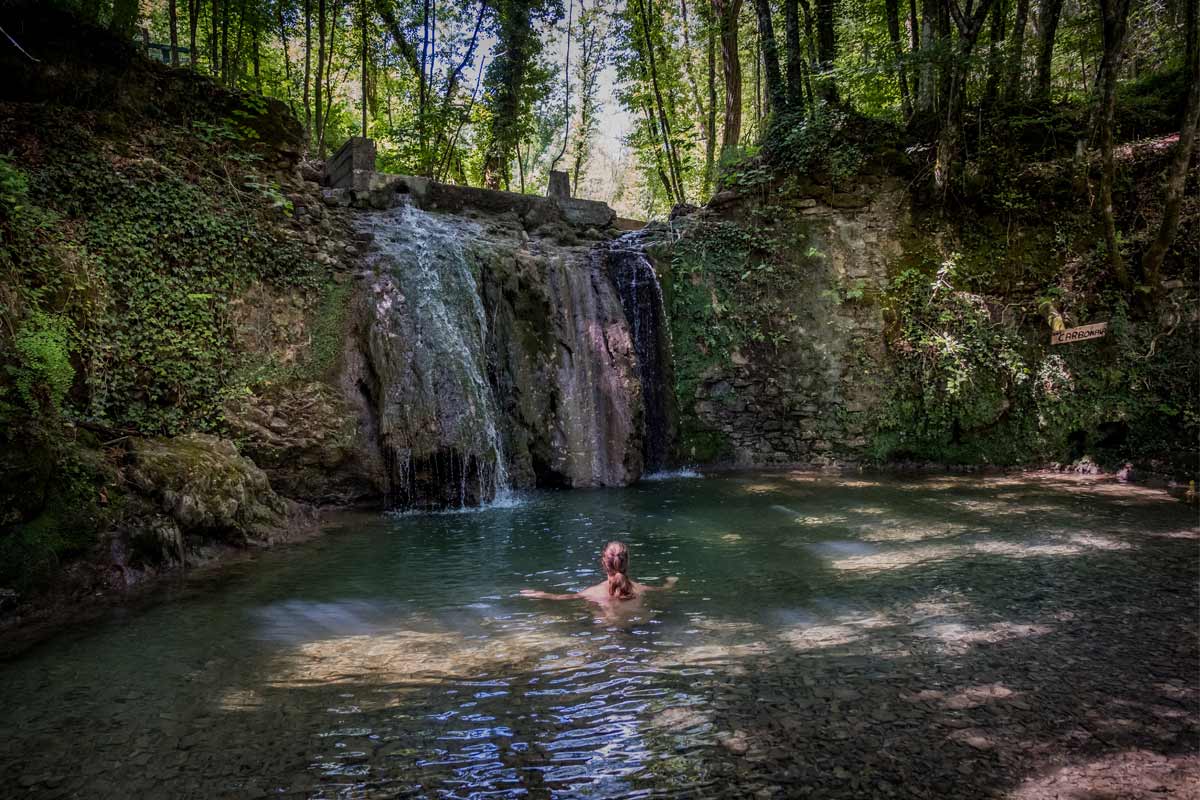 cascate del Ghiaccione a Chianni