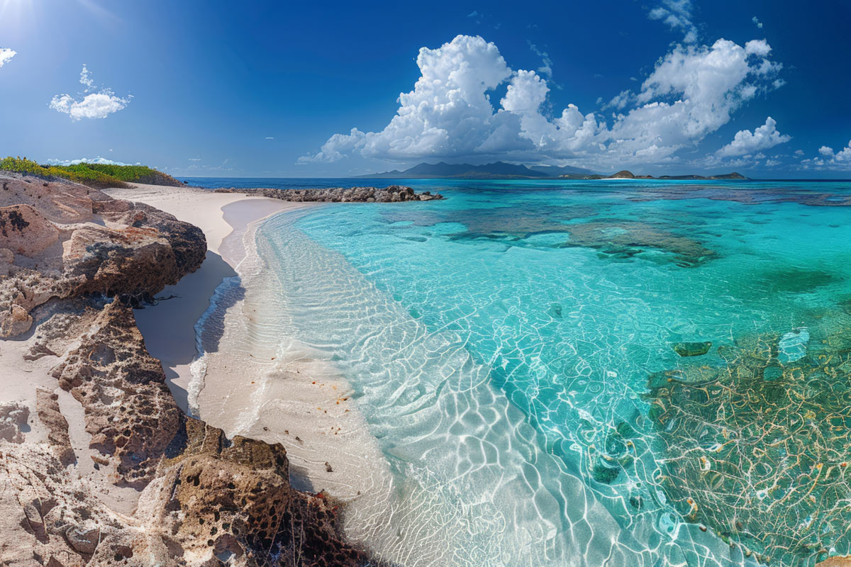 spiaggia di Anegada, isole vergini britanniche