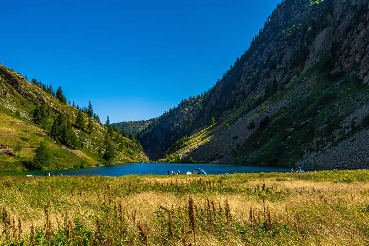 lago di San Bernolfo vicino Cuneo