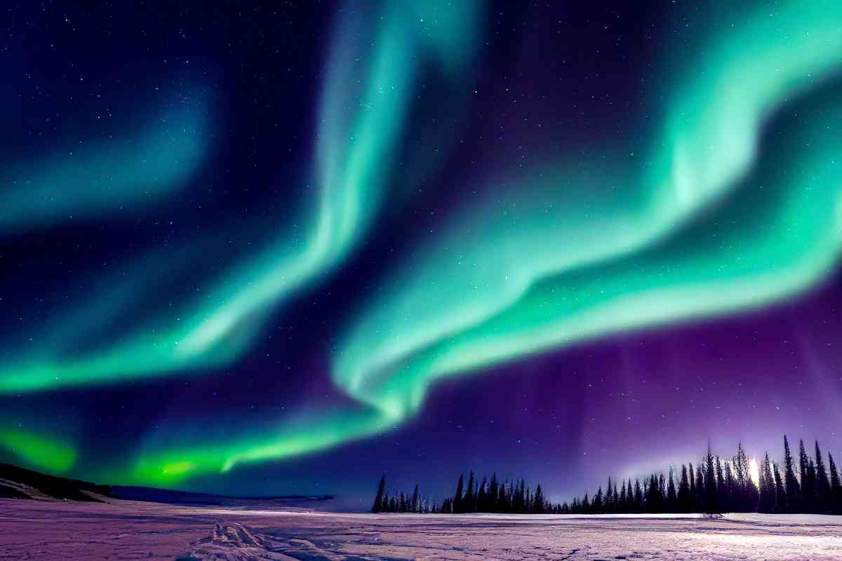 Aurora boreale in Norvegia