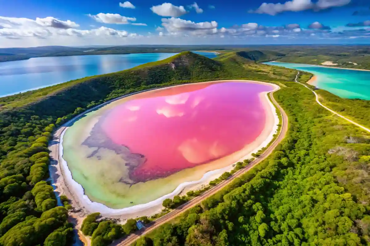Lago Hillier in Australia