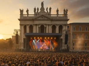 Folla al Concertone del Primo Maggio a Roma