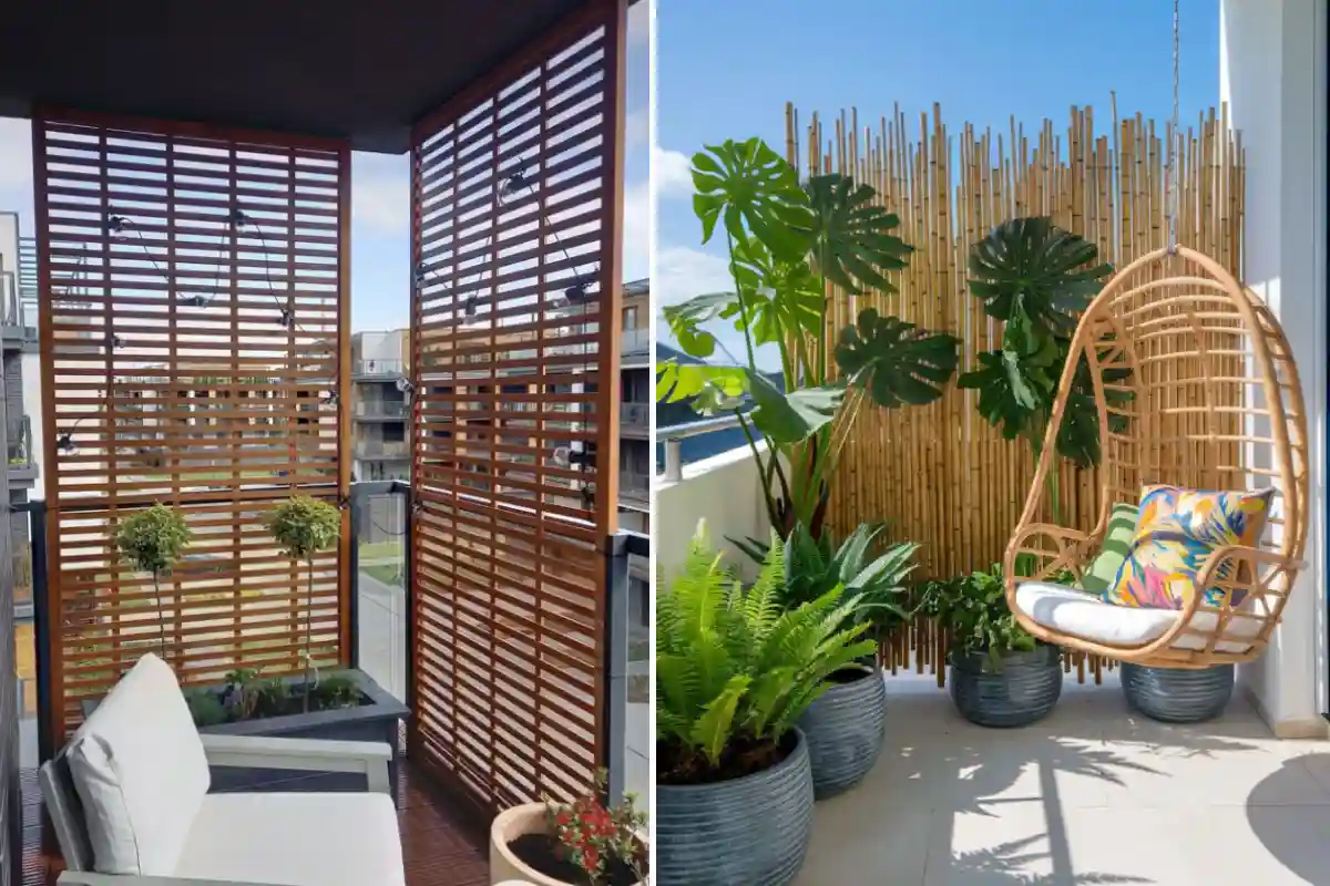 trucchi per avere privacy sul balcone